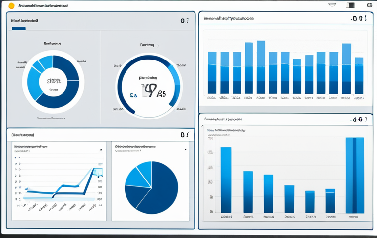 복잡한 자료의 시각화를 통한 이해 증진 방법 - Business Analytics Dashboard**
"A modern business intelligence dashboard displaying key performance...
